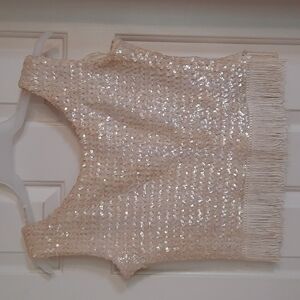 1920 flapper fringe sequin vintage antique top see photos for measurements